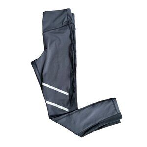 Zyia Active‎ Leggings Women’s 4 Black Reflective Active Tights Mesh Panels